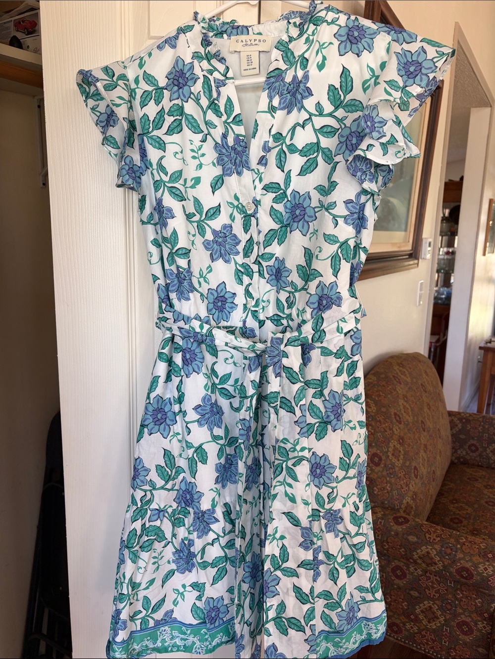 Calypso St Barth Print Dress. size 8